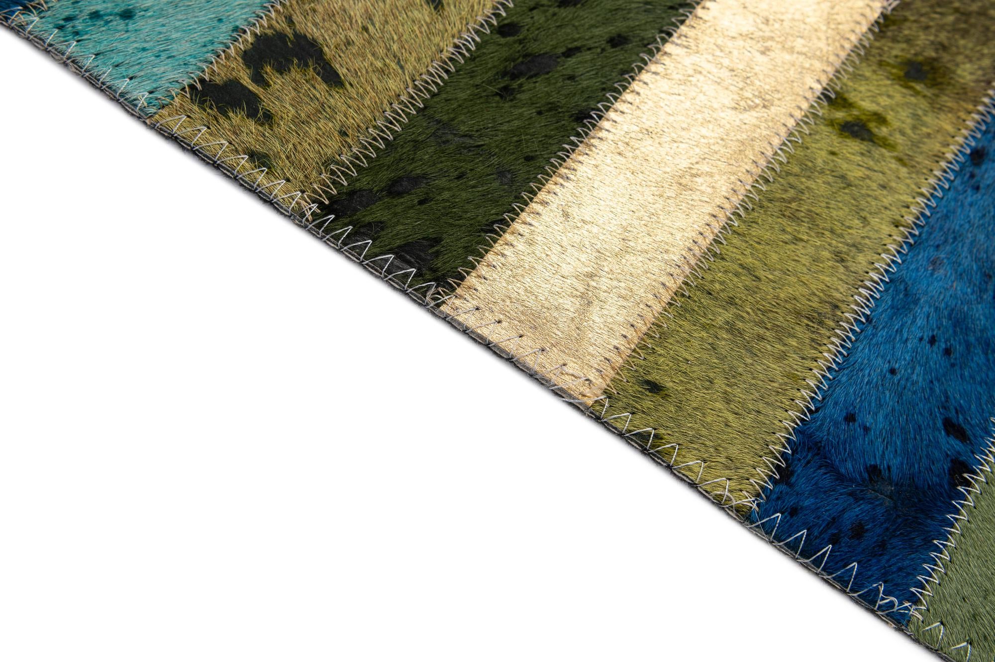 5' 1 x 8' Cowhide - Patchwork Rug