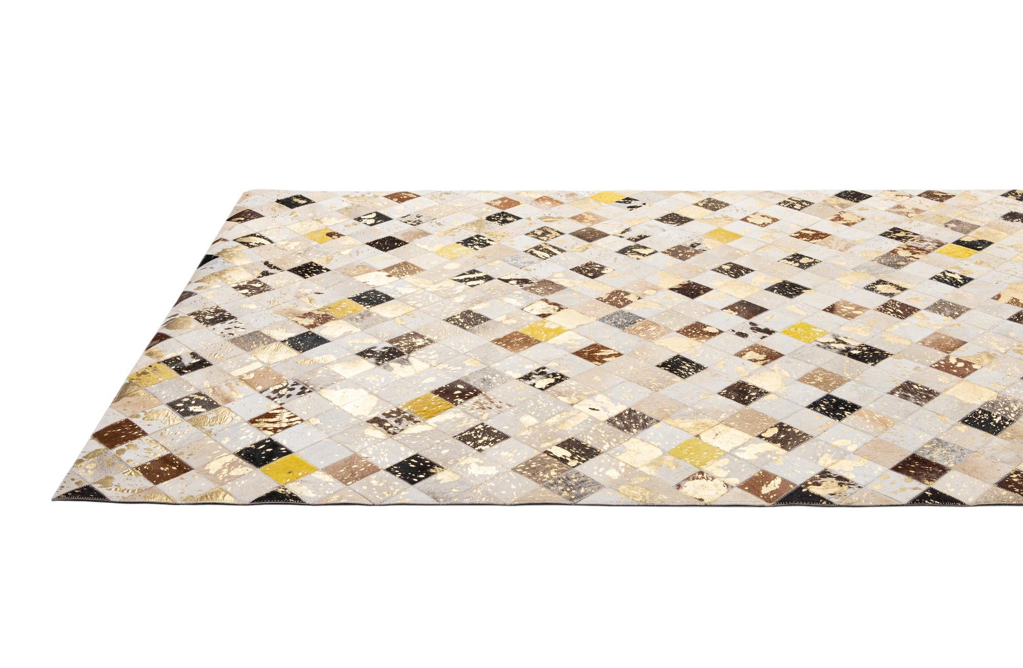 5' 1 x 7' 9 Cowhide - Patchwork Rug