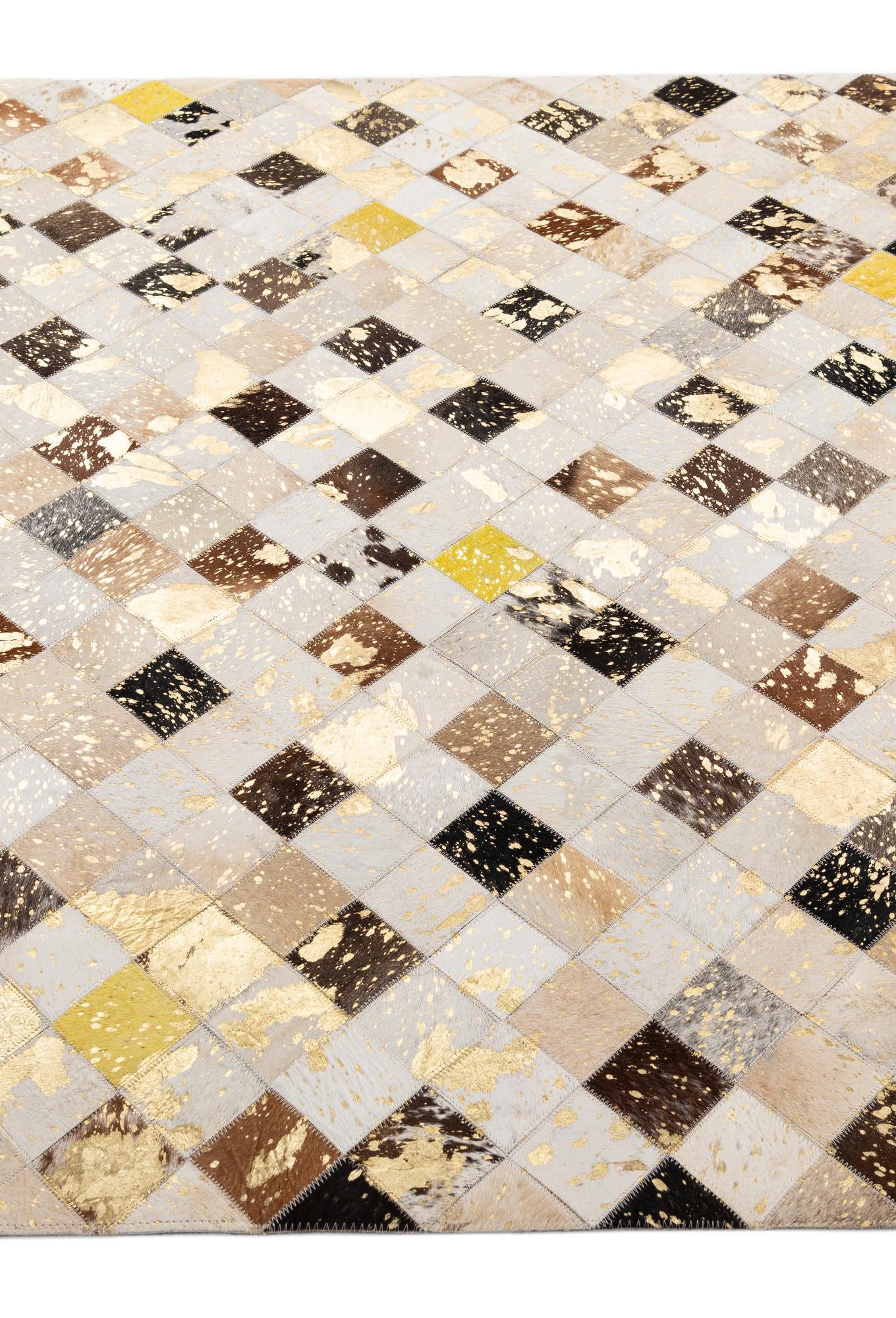 5' 1 x 7' 9 Cowhide - Patchwork Rug