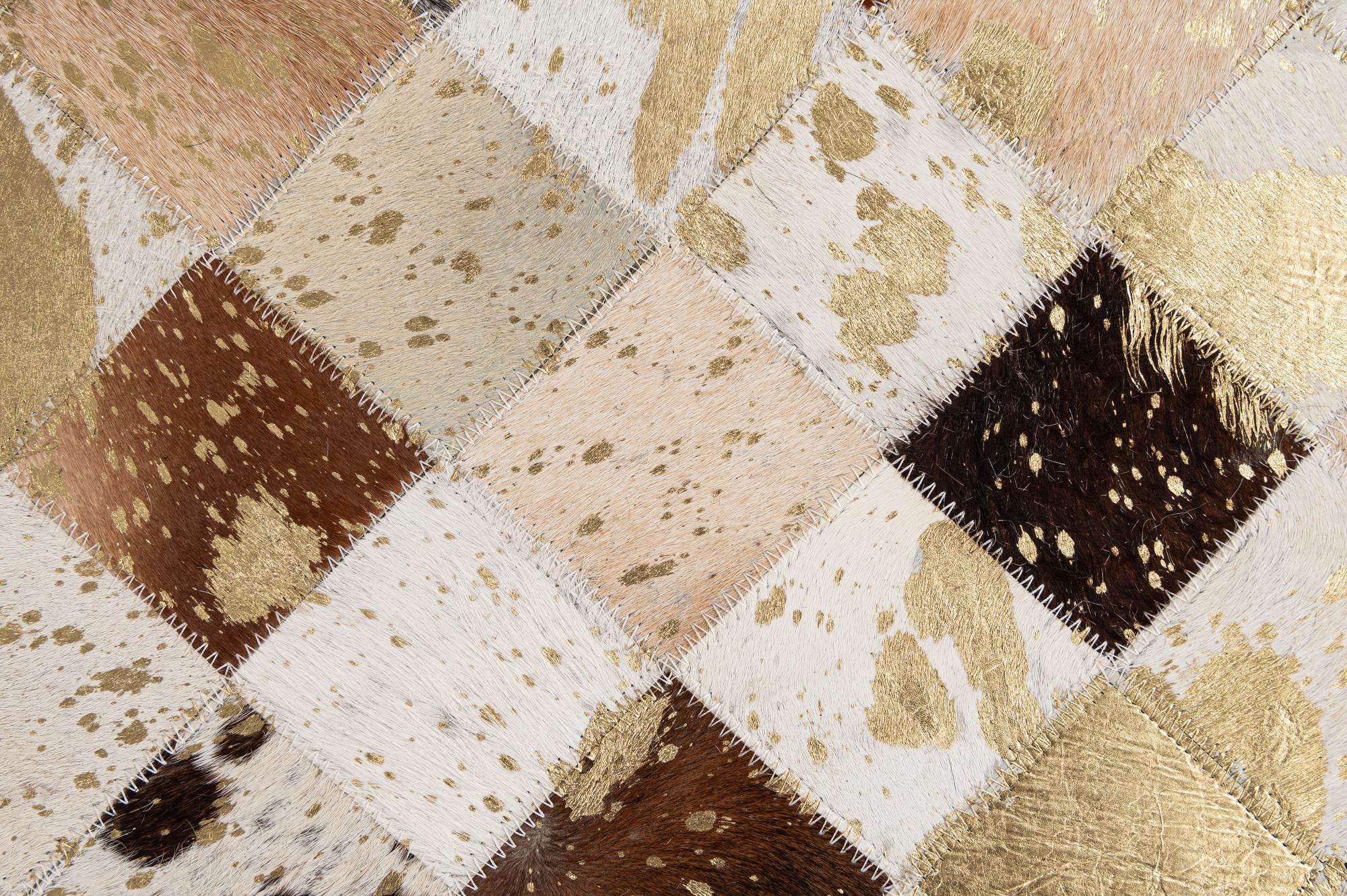 5' 1 x 7' 9 Cowhide - Patchwork Rug