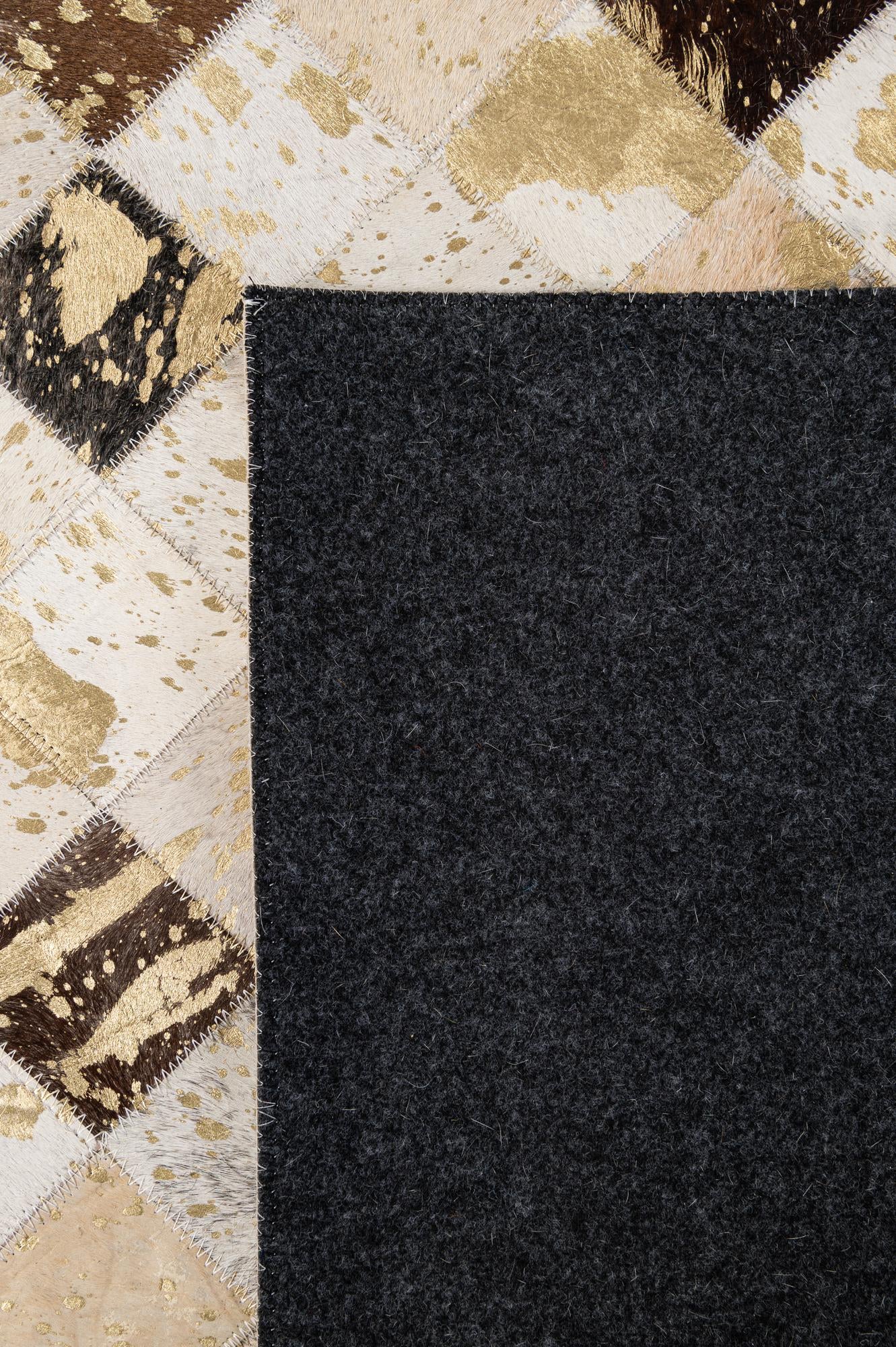 5' 1 x 7' 9 Cowhide - Patchwork Rug