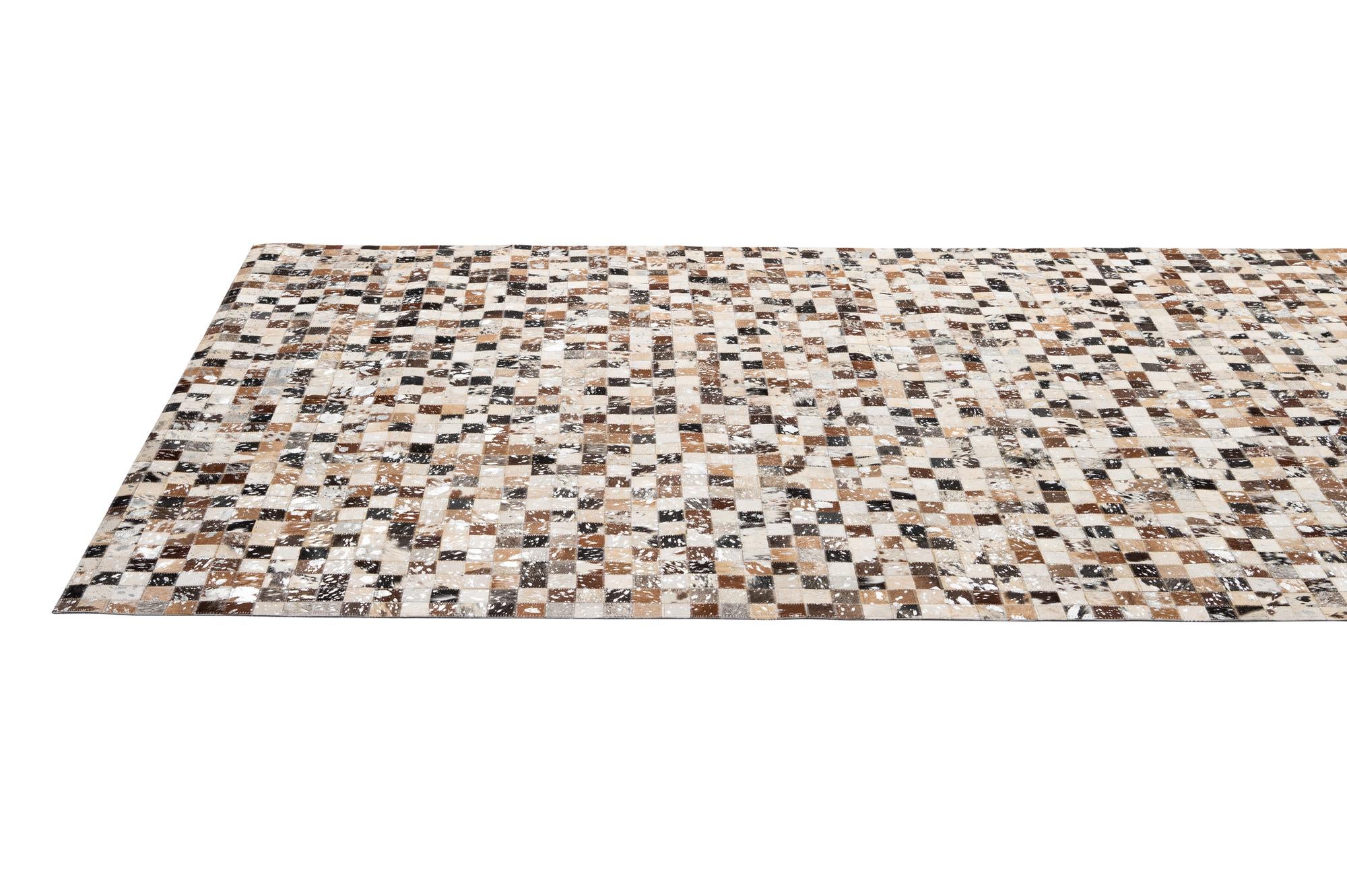 4' 11 x 8' Cowhide - Patchwork Rug