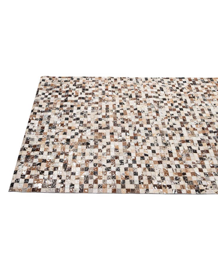 Detail image of 4' 11 x 8' Cowhide - Patchwork Rug