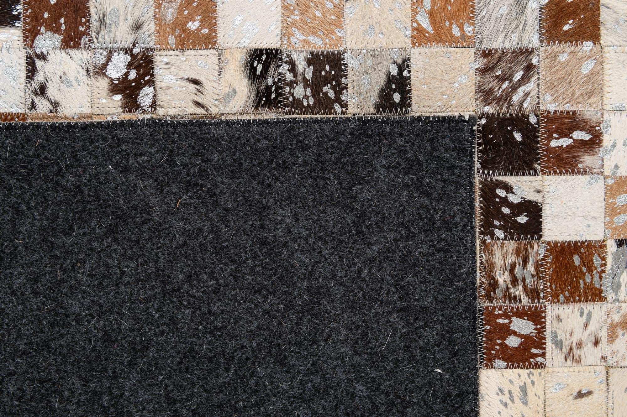 4' 11 x 8' Cowhide - Patchwork Rug