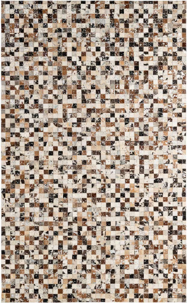 4' 11 x 8' Cowhide - Patchwork Rug