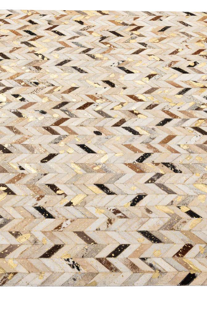 5' 2 x 8' Cowhide - Patchwork Rug
