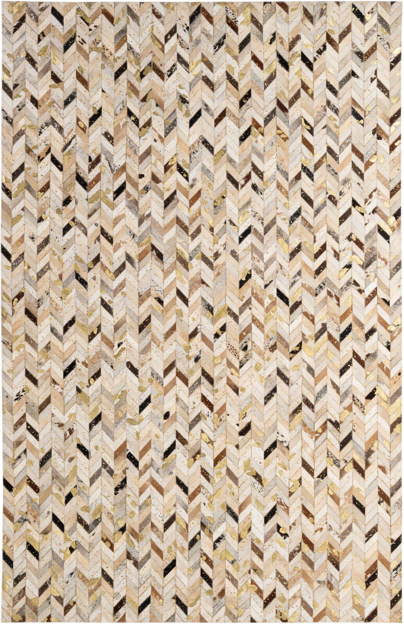 5' 2 x 8' Cowhide - Patchwork Rug
