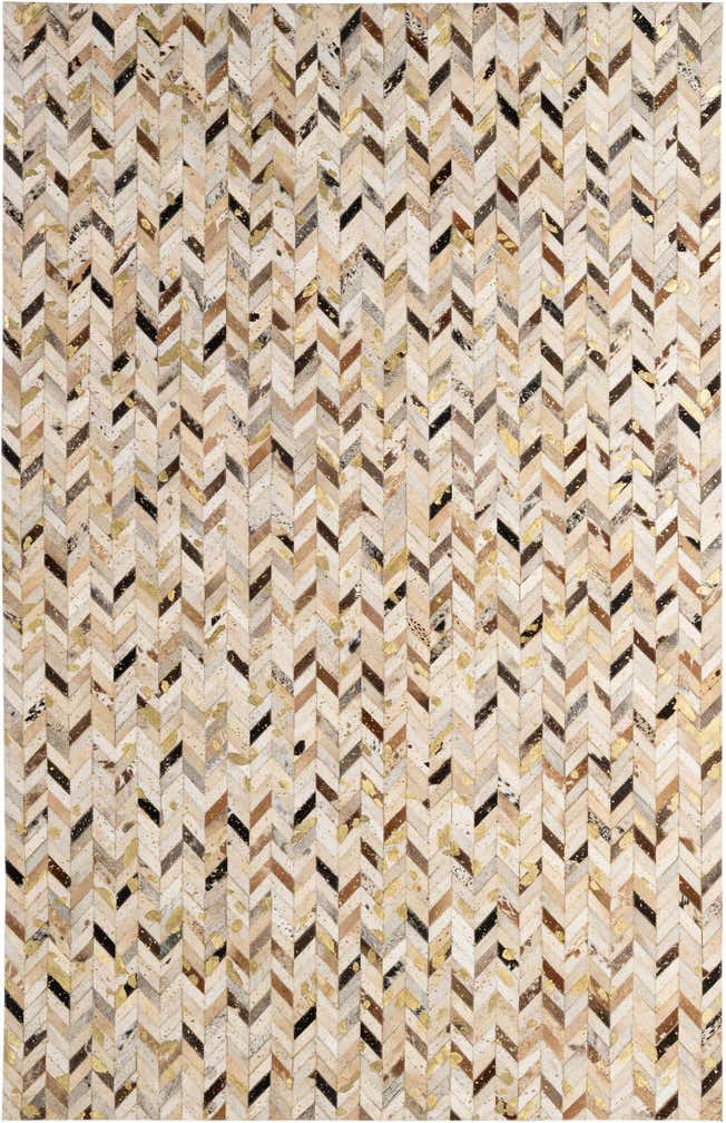 5' 2 x 8' Cowhide - Patchwork Rug