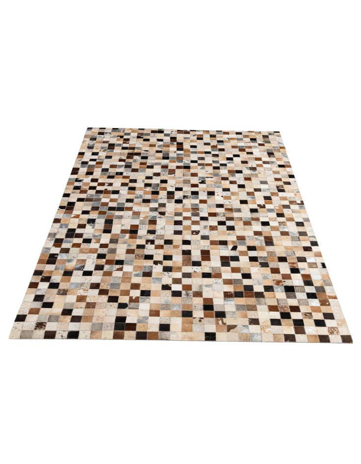 Detail image of 5' 1 x 7' 11 Cowhide - Patchwork Rug