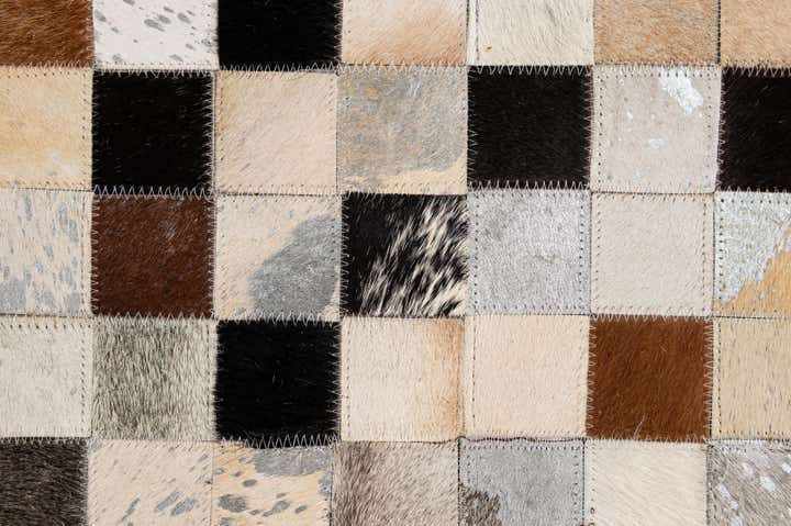 5' 1 x 7' 11 Cowhide - Patchwork Rug