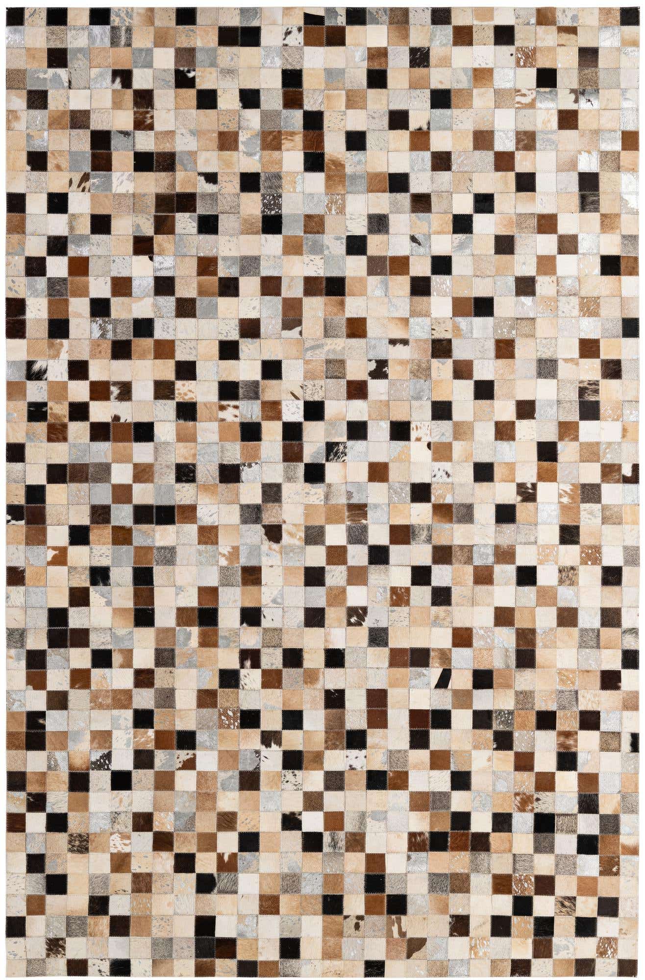 5' 1 x 7' 11 Cowhide - Patchwork Rug