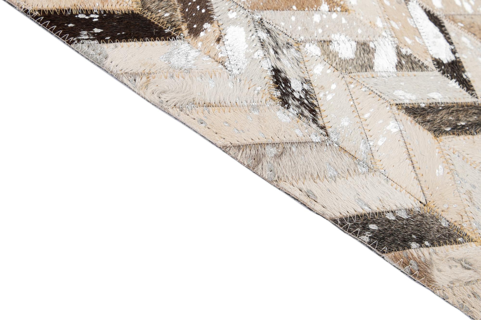 5' 2 x 8' Cowhide - Patchwork Rug