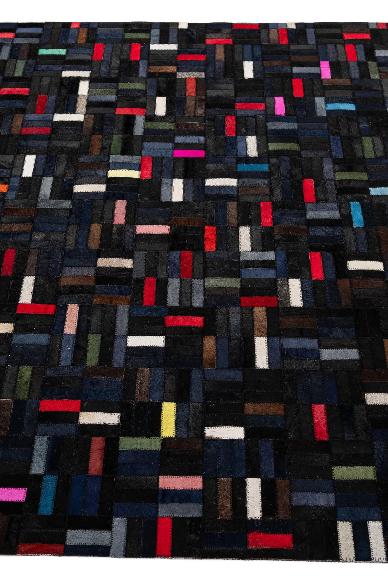 5' 1 x 7' 11 Cowhide - Patchwork Rug