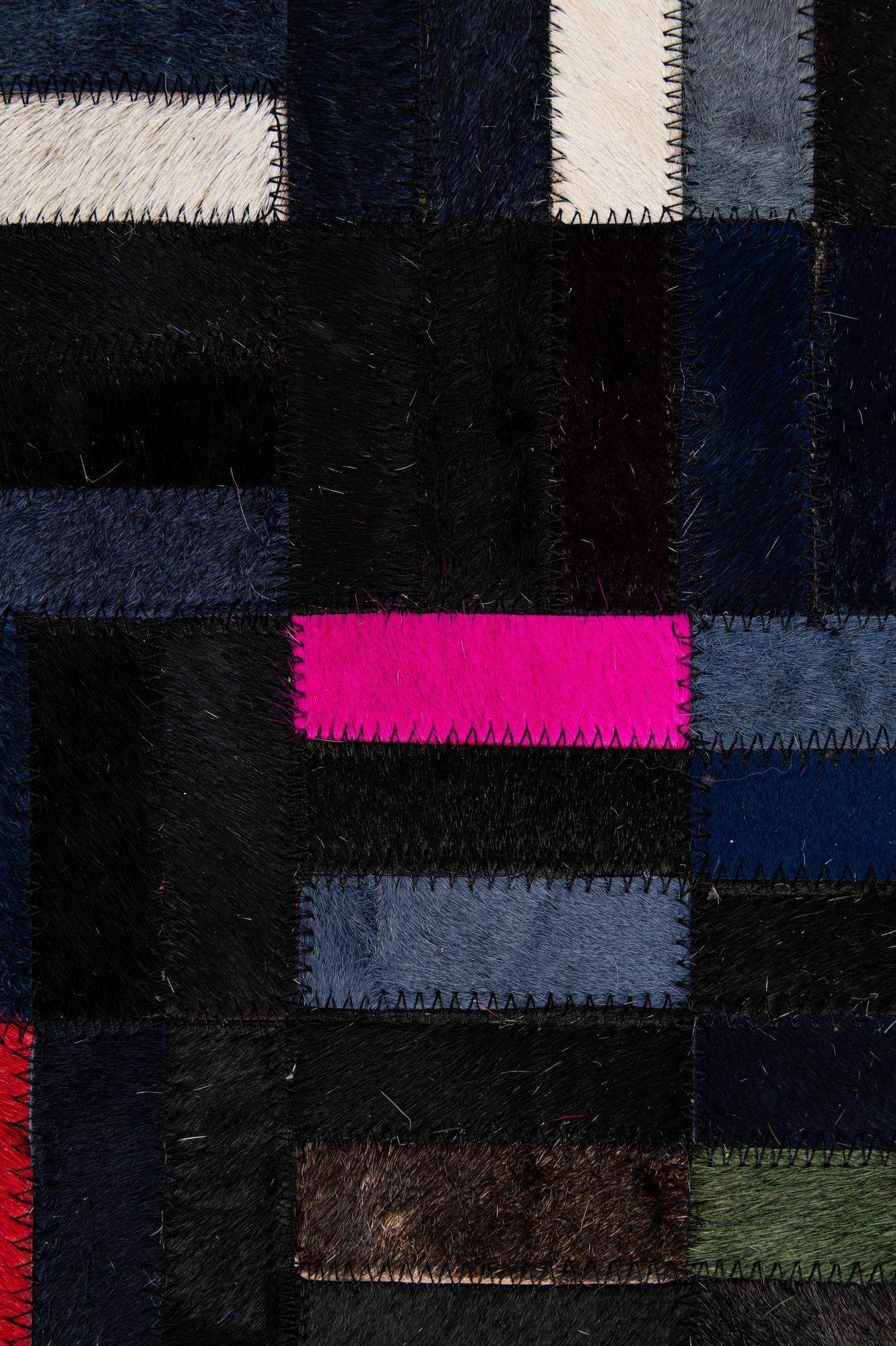 5' 1 x 7' 11 Cowhide - Patchwork Rug