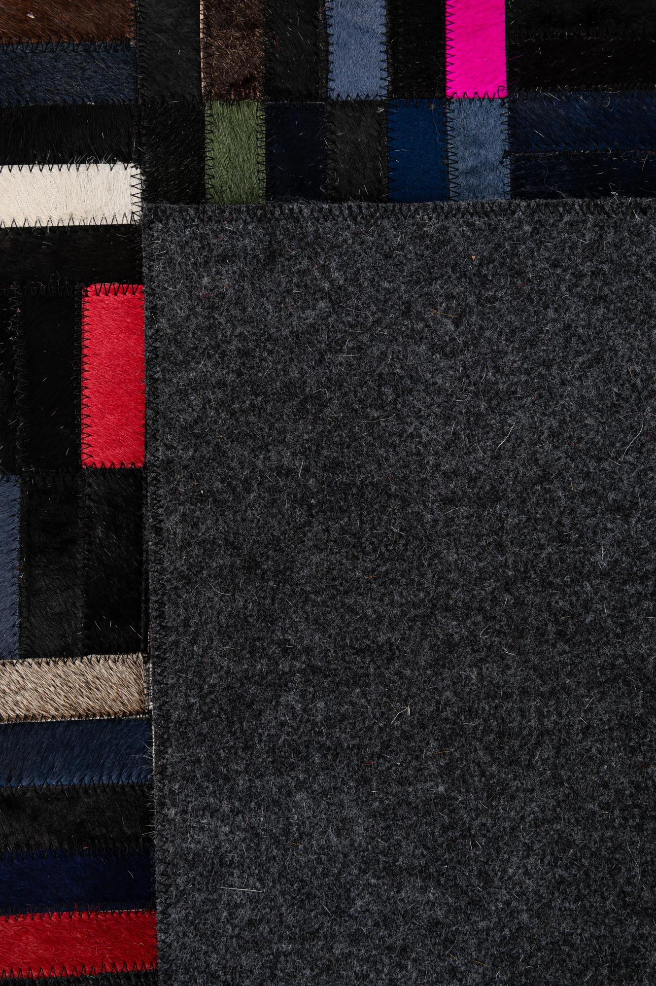 5' 1 x 7' 11 Cowhide - Patchwork Rug