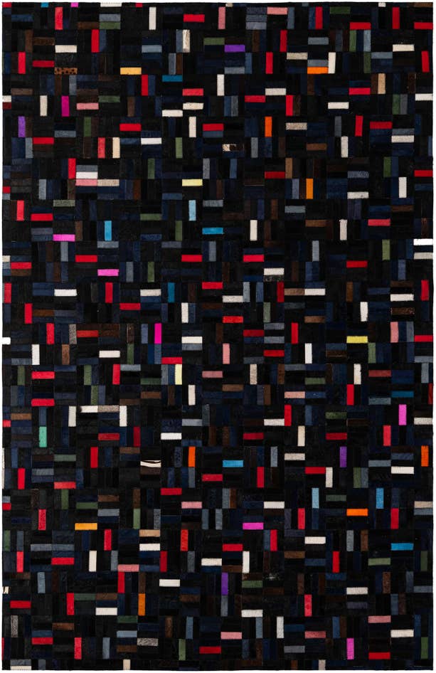 Detail image of 5' 1 x 7' 11 Cowhide - Patchwork Rug