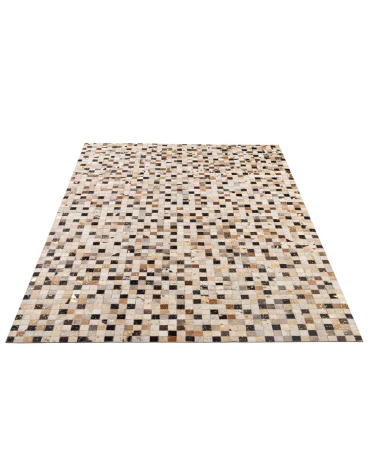 Detail image of 5' 2 x 7' 11 Cowhide - Patchwork Rug