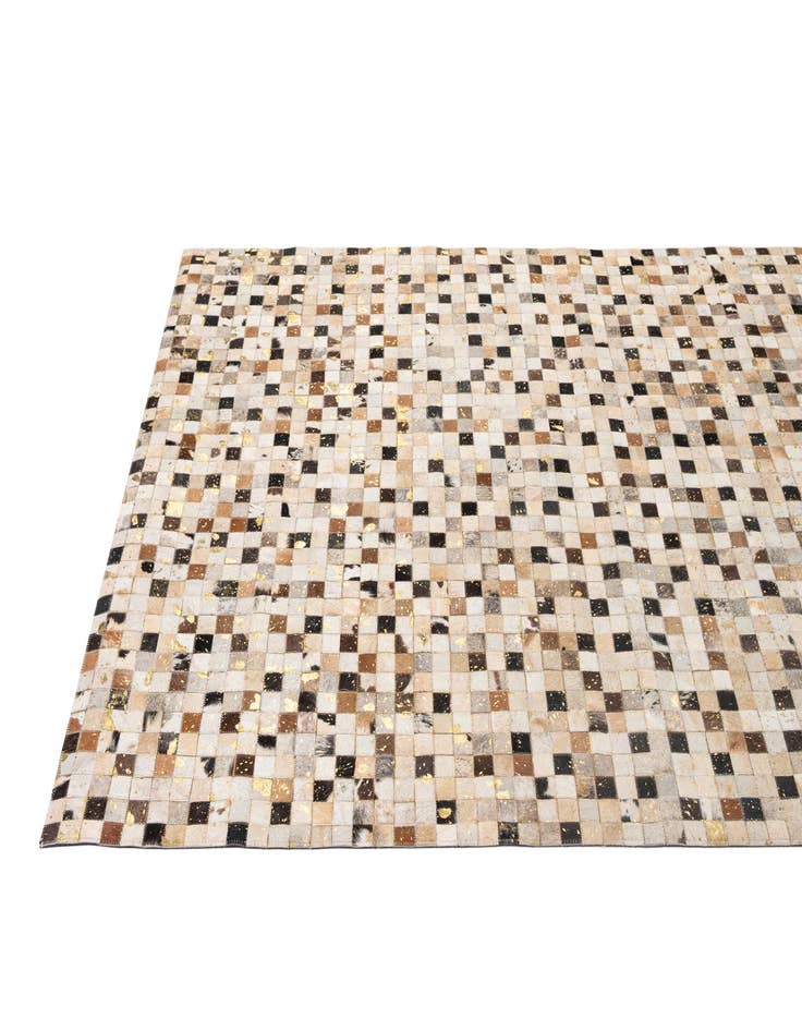 Detail image of 5' 2 x 7' 11 Cowhide - Patchwork Rug