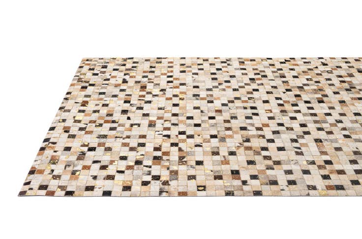 Detail image of 5' 2 x 7' 11 Cowhide - Patchwork Rug