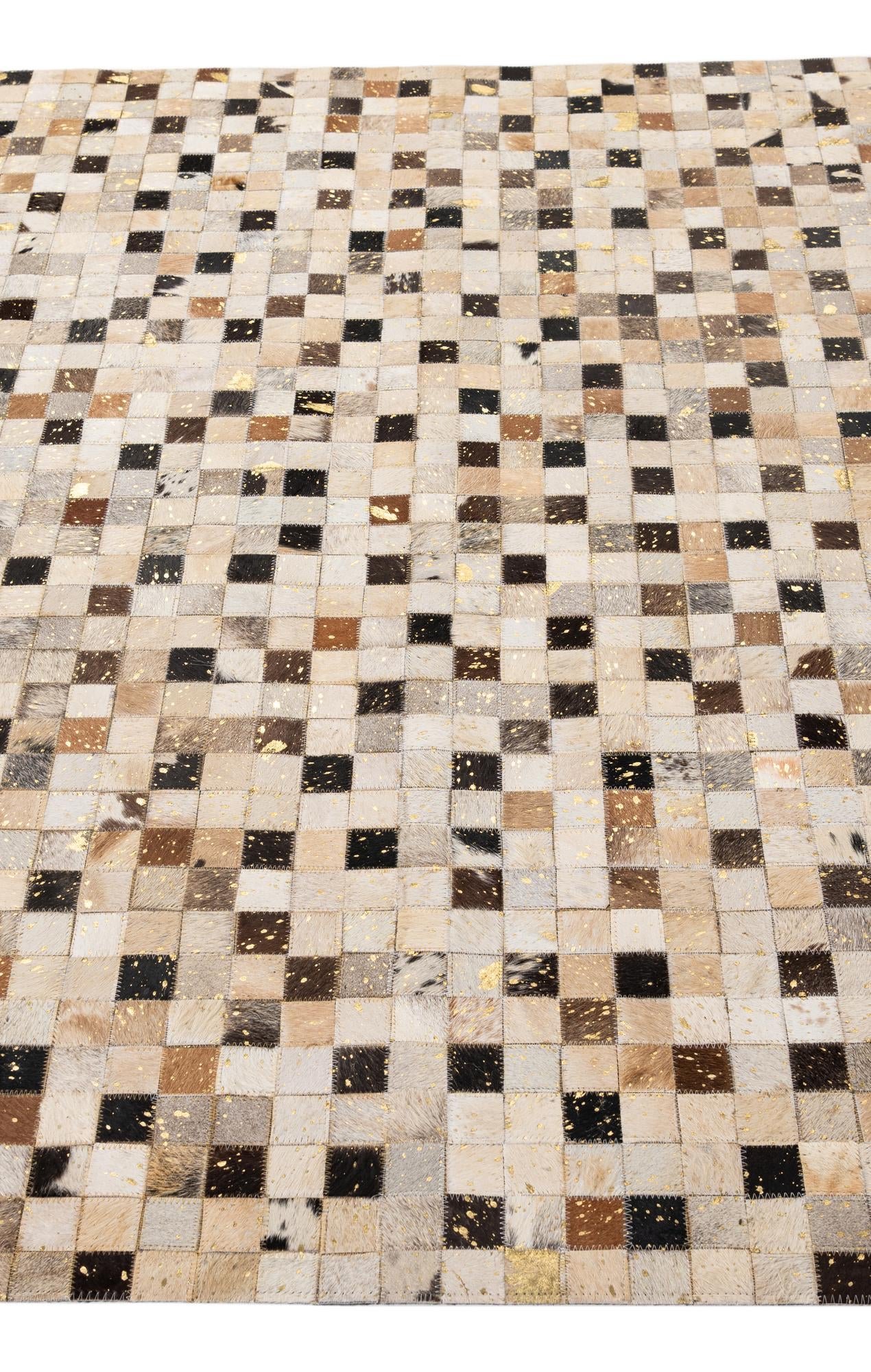 5' 2 x 7' 11 Cowhide - Patchwork Rug