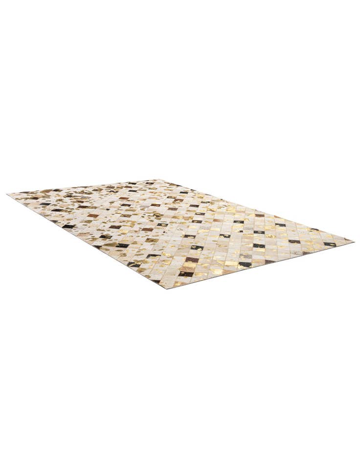 Detail image of 5' 2 x 7' 10 Cowhide - Patchwork Rug