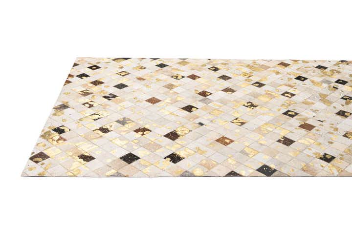 5' 2 x 7' 10 Cowhide - Patchwork Rug