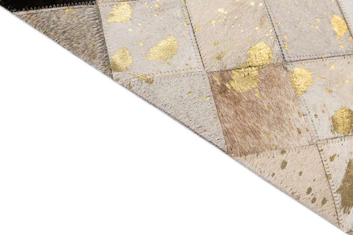 5' 2 x 7' 10 Cowhide - Patchwork Rug