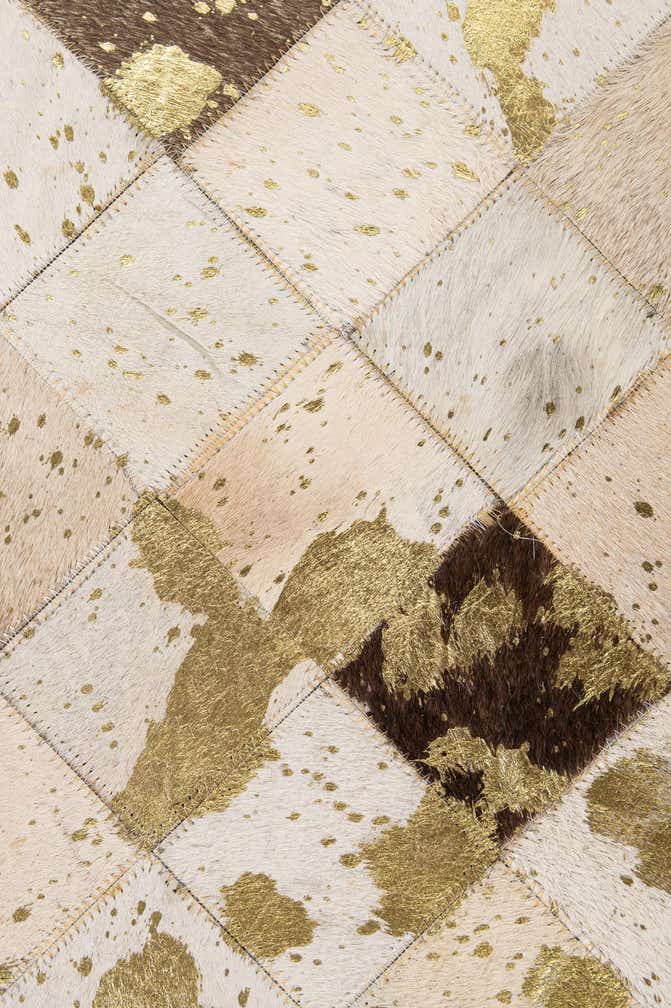5' 2 x 7' 10 Cowhide - Patchwork Rug