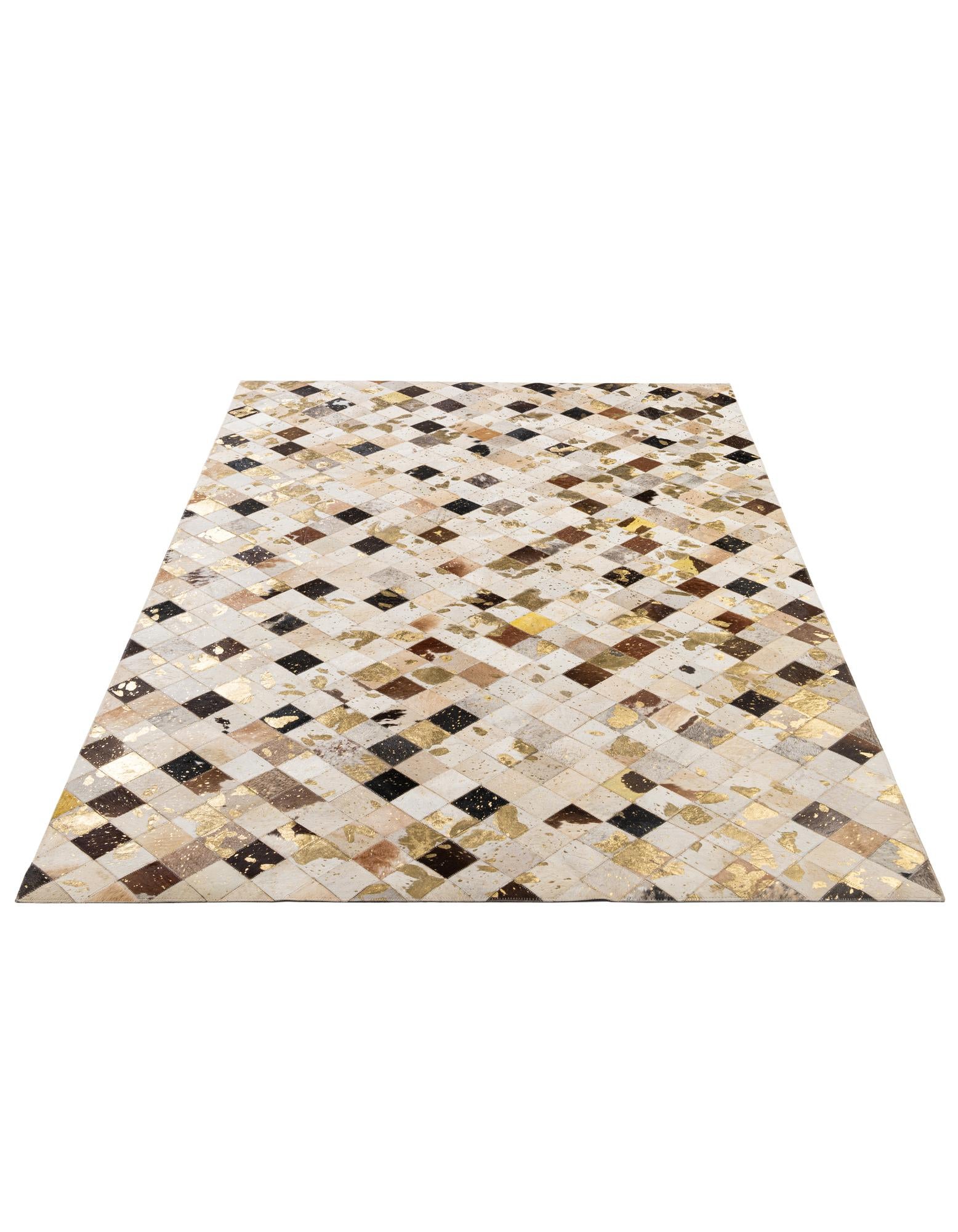 5' 1 x 8' Cowhide - Patchwork Rug