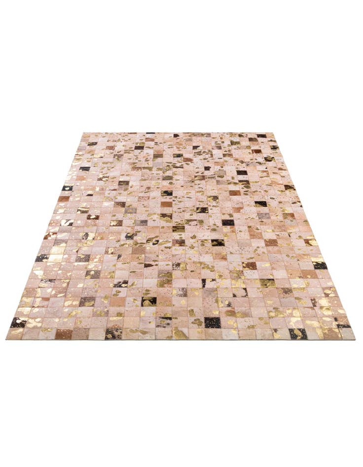 Detail image of 5' 3 x 8' Cowhide - Patchwork Rug