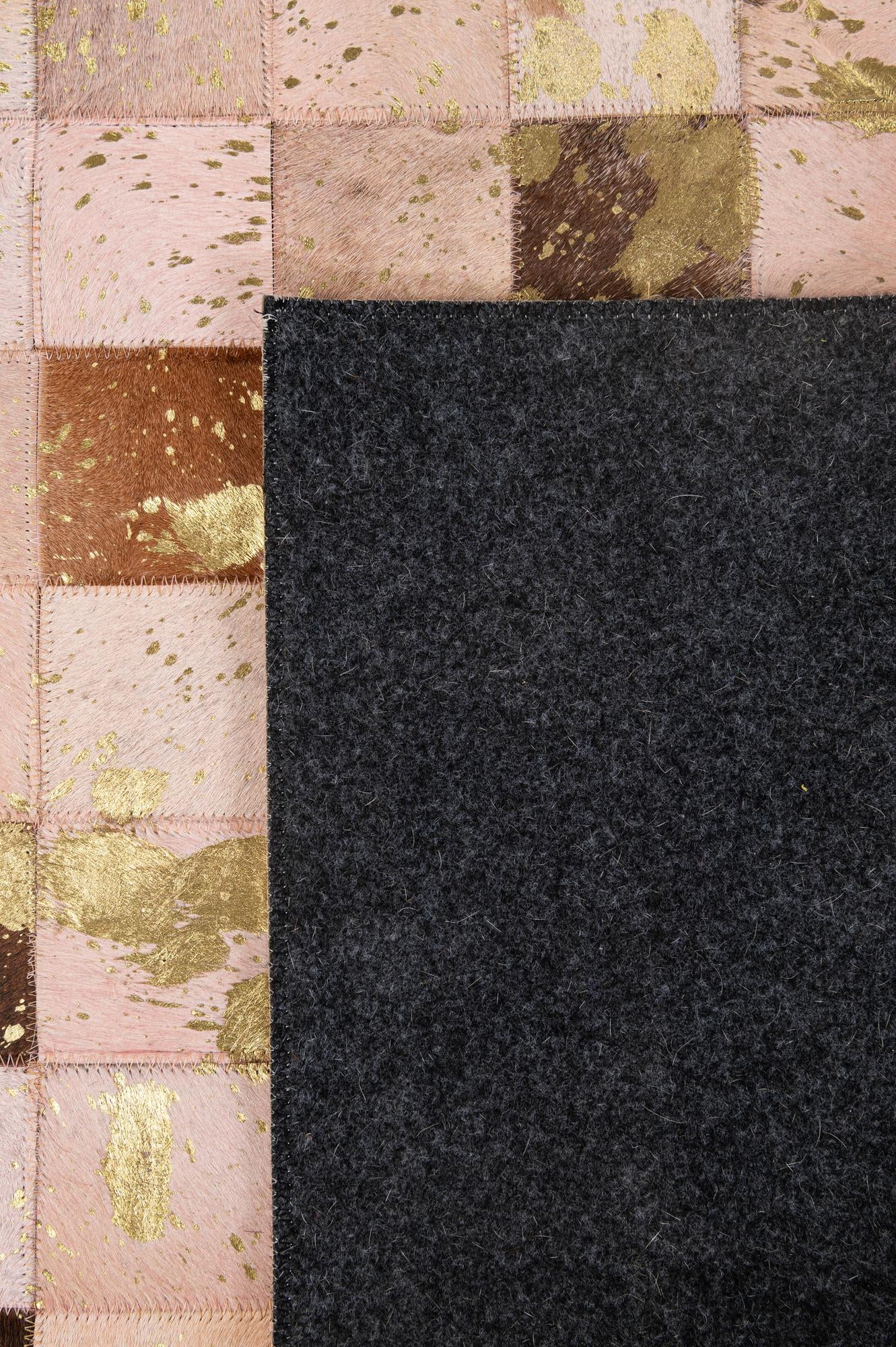 5' 3 x 8' Cowhide - Patchwork Rug