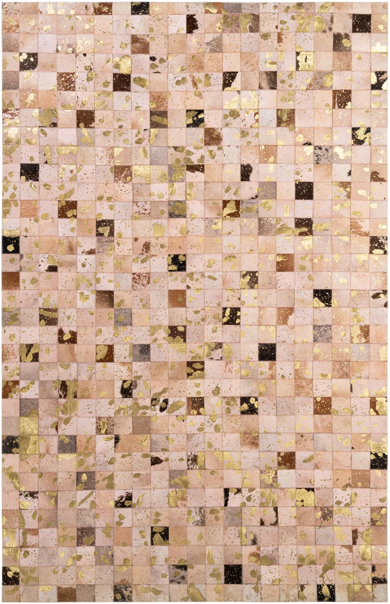 5' 3 x 8' Cowhide - Patchwork Rug