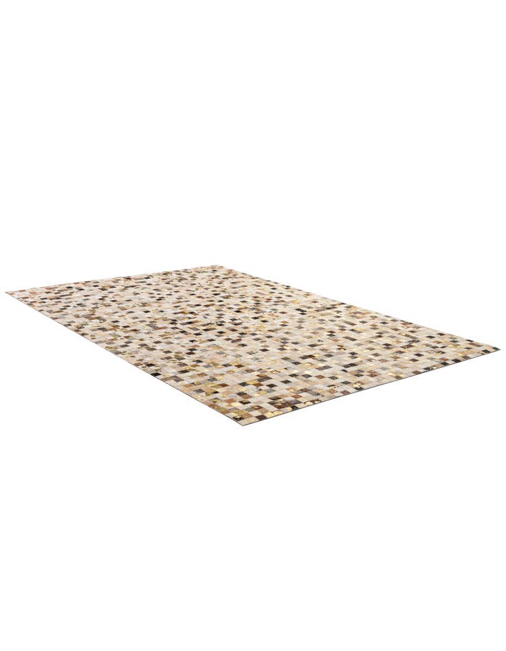 Detail image of 5' 1 x 7' 10 Cowhide - Patchwork Rug