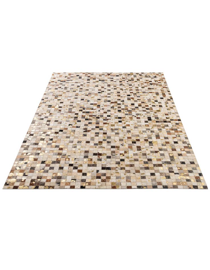 Detail image of 5' 1 x 7' 10 Cowhide - Patchwork Rug