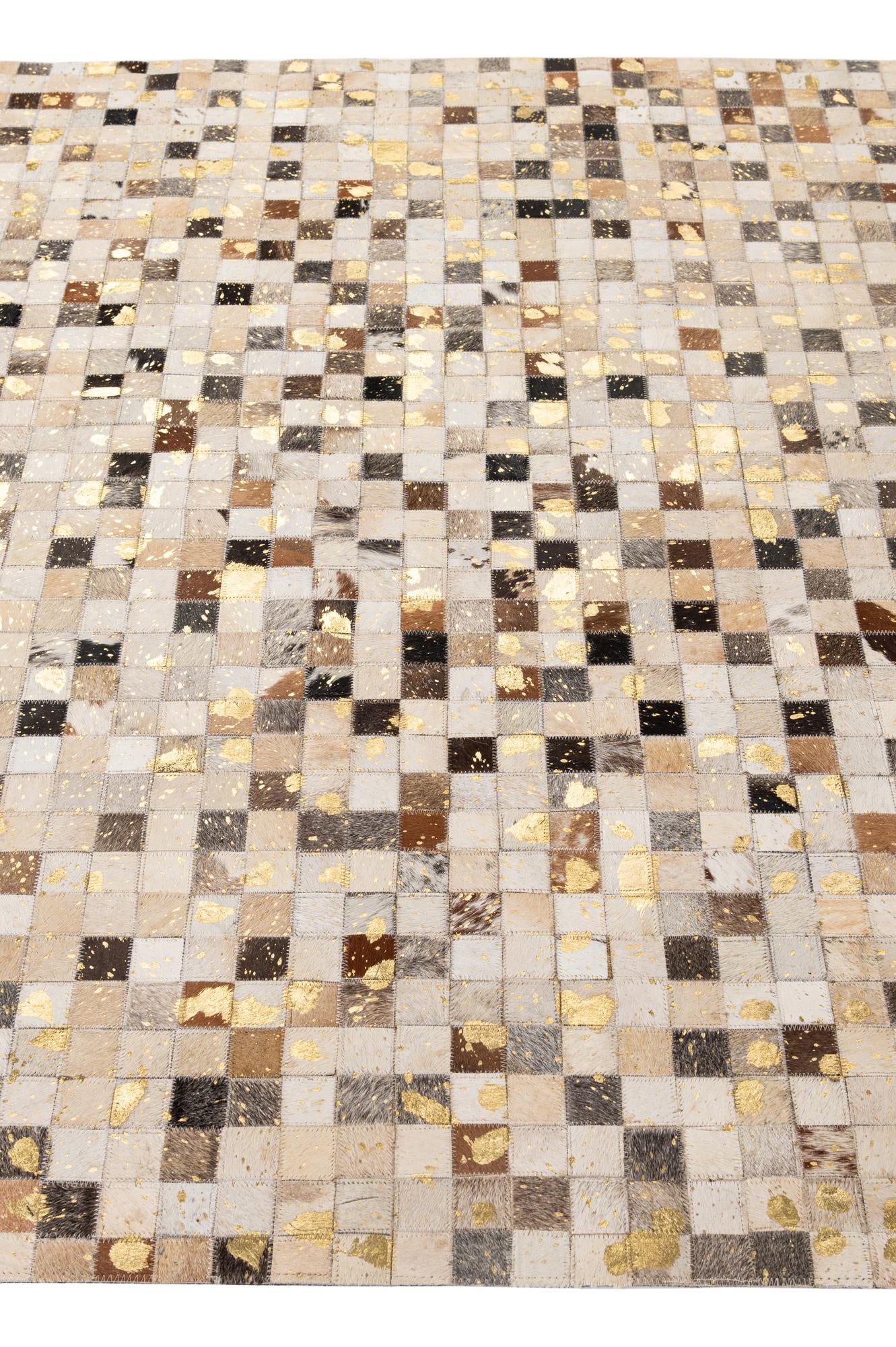 5' 1 x 7' 10 Cowhide - Patchwork Rug
