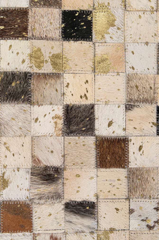 5' 1 x 7' 10 Cowhide - Patchwork Rug
