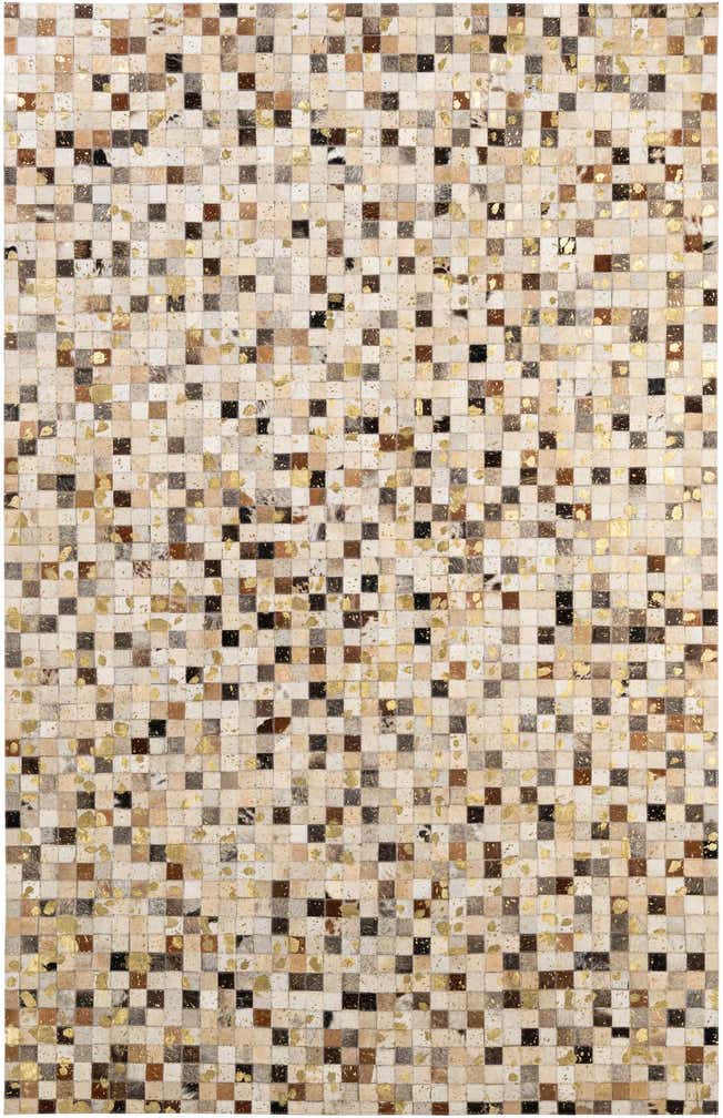 5' 1 x 7' 10 Cowhide - Patchwork Rug
