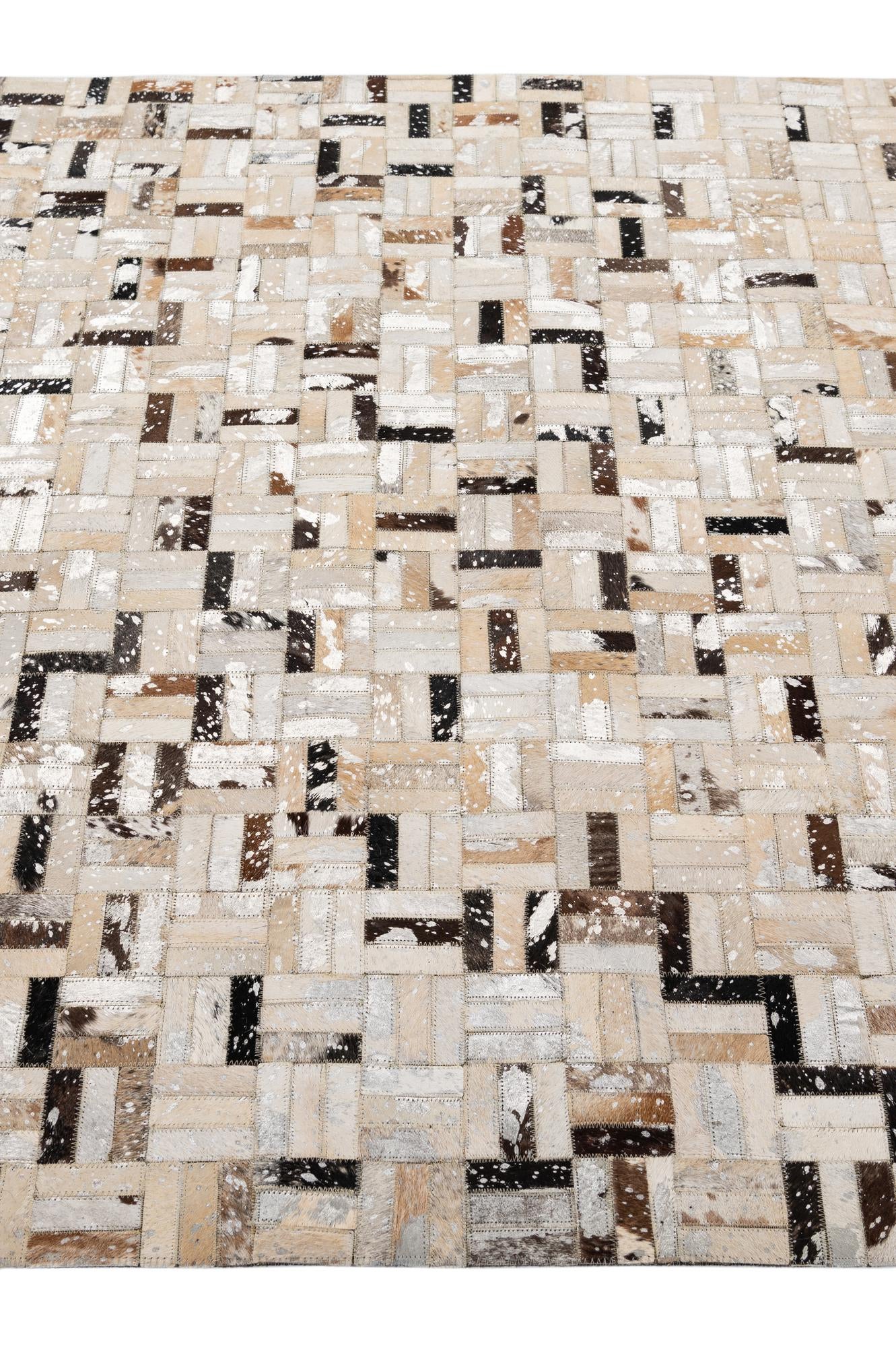 5' x 7' 11 Cowhide - Patchwork Rug