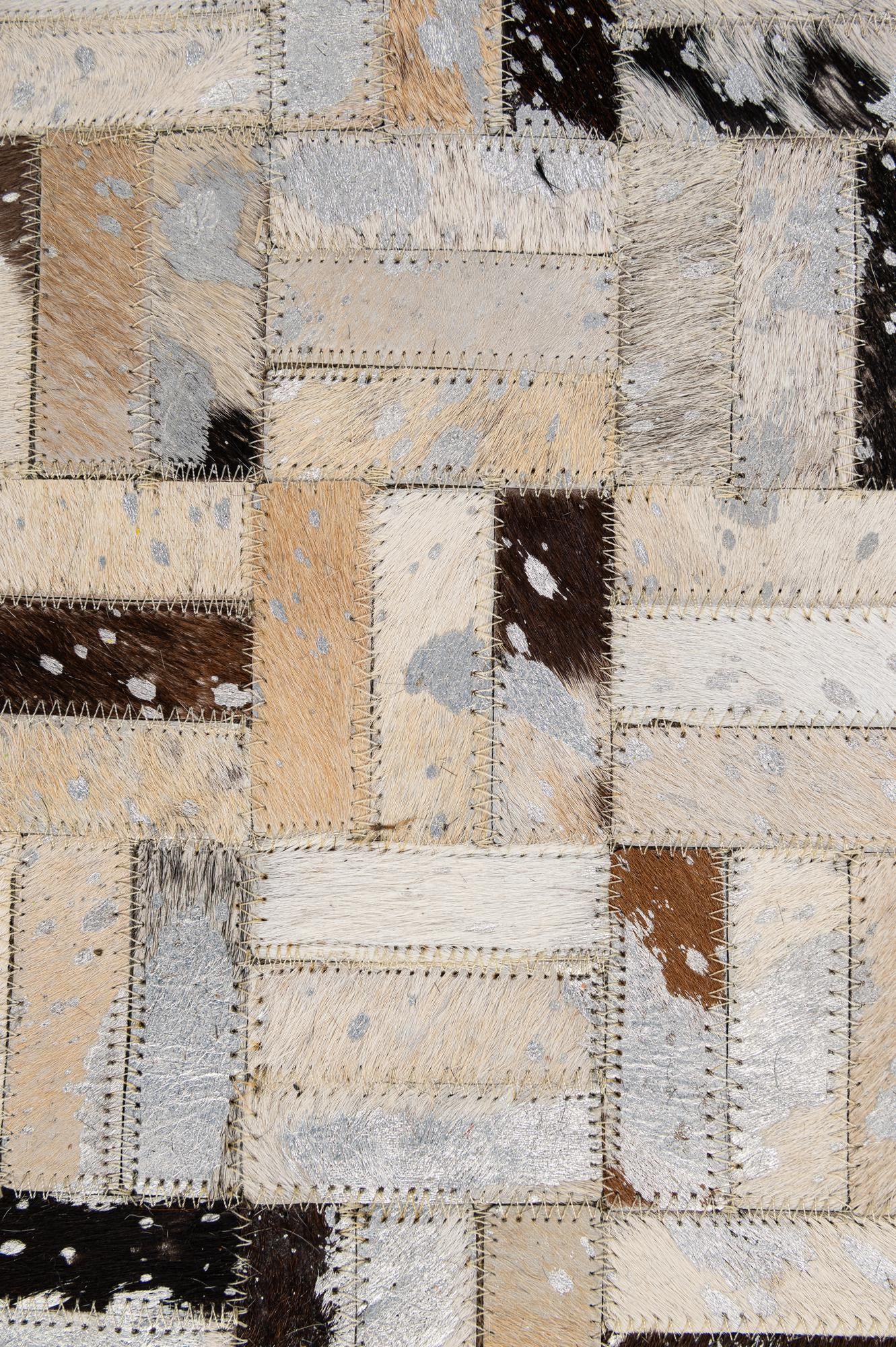 5' x 7' 11 Cowhide - Patchwork Rug