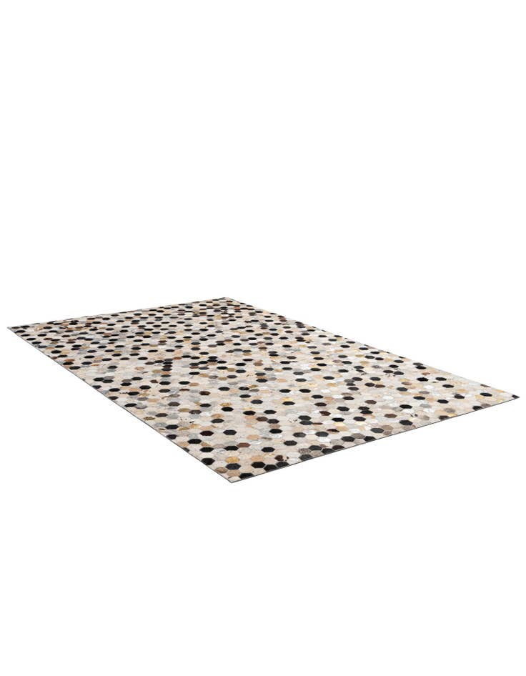 Detail image of 4' 11 x 7' 9 Cowhide - Patchwork Rug