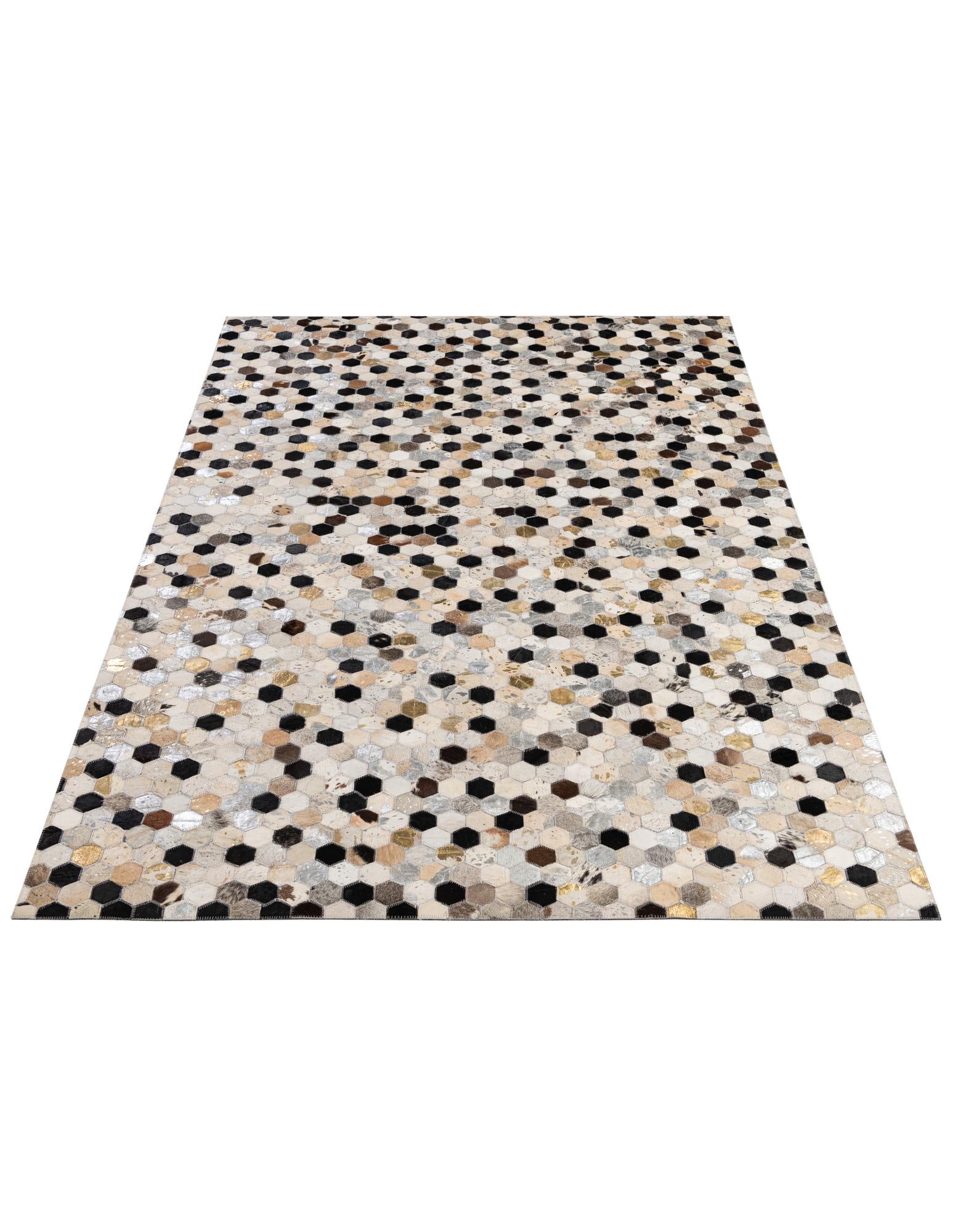 4' 11 x 7' 9 Cowhide - Patchwork Rug