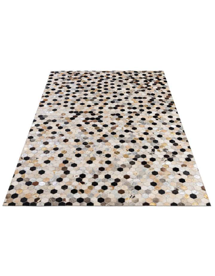 4' 11 x 7' 9 Cowhide - Patchwork Rug