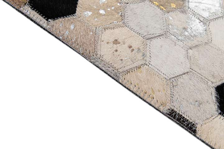 4' 11 x 7' 9 Cowhide - Patchwork Rug
