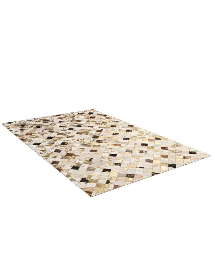 Detail image of 5' x 7' 10 Cowhide - Patchwork Rug