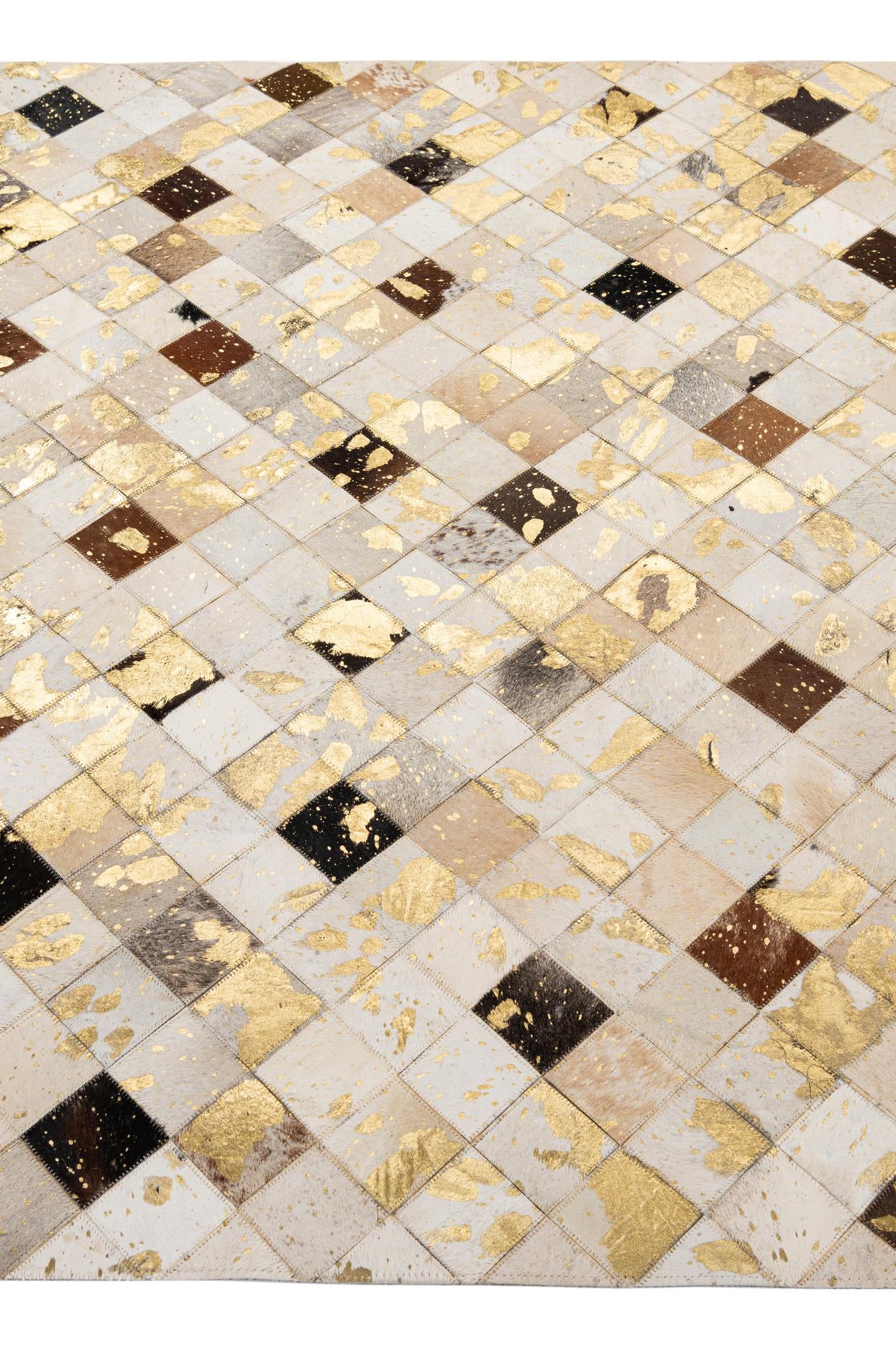 5' x 7' 10 Cowhide - Patchwork Rug