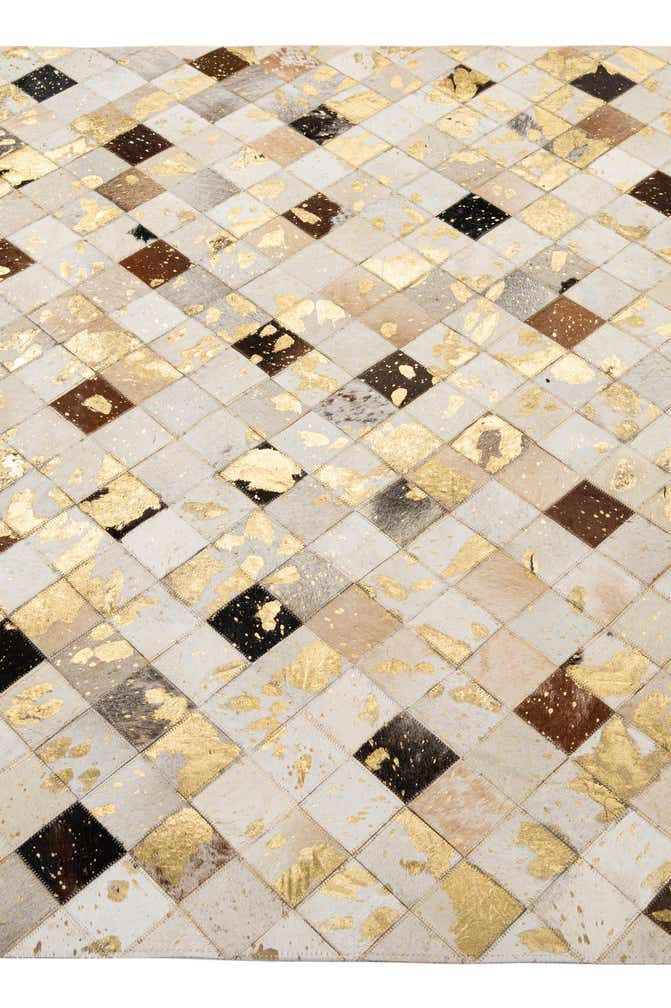 5' x 7' 10 Cowhide - Patchwork Rug