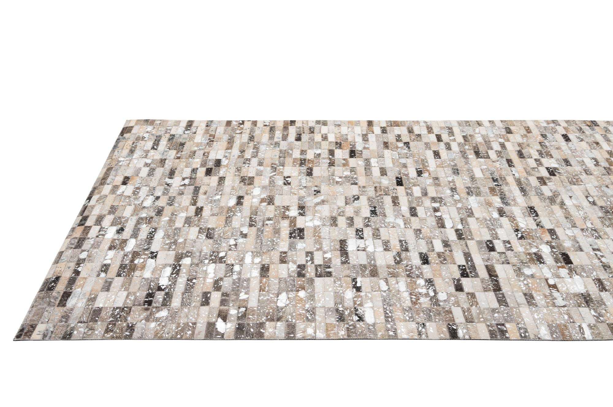 5' x 7' 11 Cowhide - Patchwork Rug