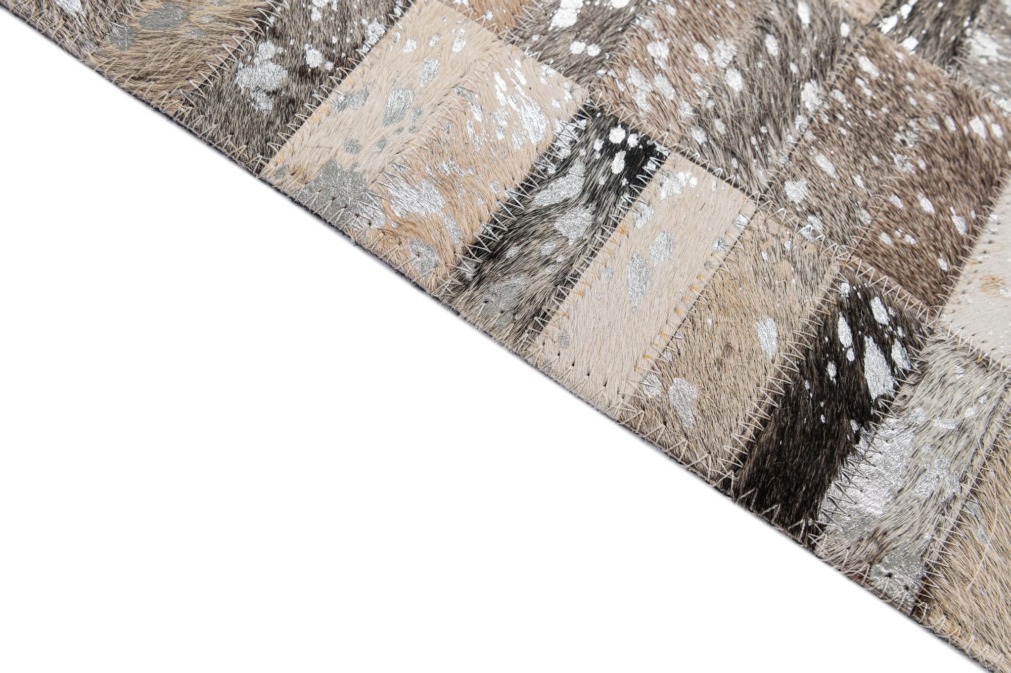 5' x 7' 11 Cowhide - Patchwork Rug