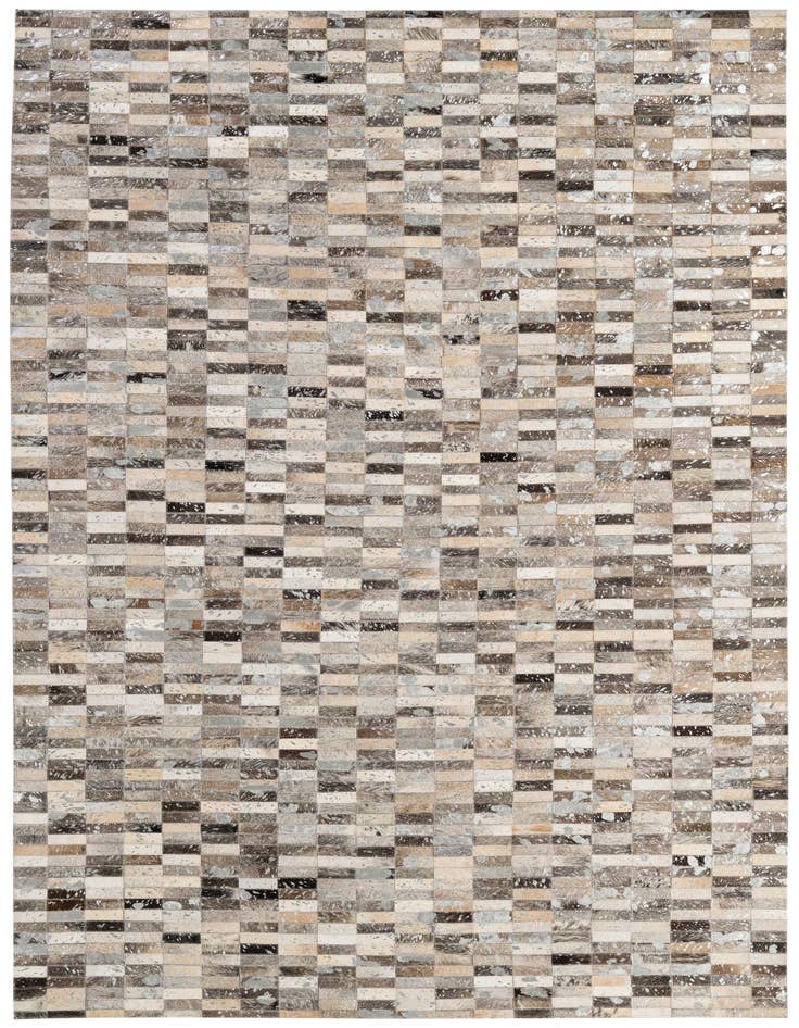 Detail image of 5' x 7' 11 Cowhide - Patchwork Rug
