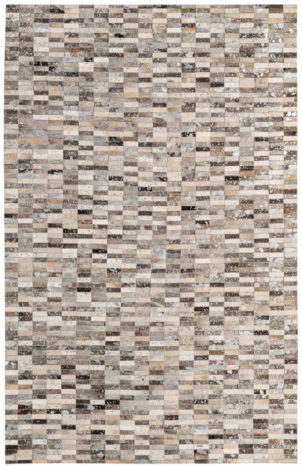 Detail image of 5' x 7' 11 Cowhide - Patchwork Rug